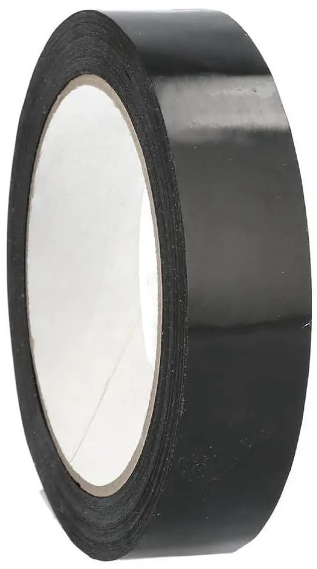 Main image of PSBM Black Strapping Tape, 144 Rolls 2.8 Mil 0.5 Inch 60 Yards Per Roll, Synthetic Rubber & Resin Adhesive Tape for Bundling, Reinforcing, Palletizing & Securing