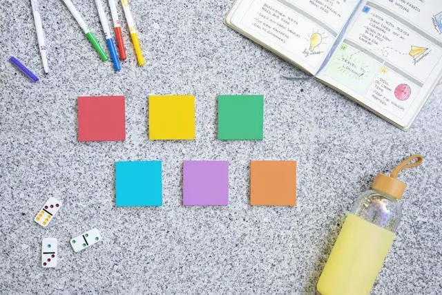 Alt view image 3 of 7 - Super Sticky Notes, 24 Sticky Note Pads, 3 x 3 in., School Supplies and Office Products, Ideal for Textbooks, Notebooks, Walls and Vertical Surfaces, Playful Primaries Collection (Pack of 8)