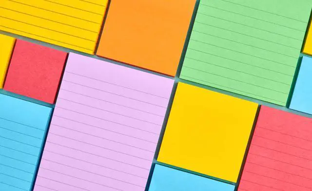 Alt view image 4 of 7 - Super Sticky Notes, 24 Sticky Note Pads, 3 x 3 in., School Supplies and Office Products, Ideal for Textbooks, Notebooks, Walls and Vertical Surfaces, Playful Primaries Collection (Pack of 8)
