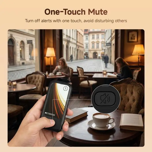 Alt view image 4 of 7 - TD173P Buzzers for Restaurant, Pager System, 30 Beepers | for Food Court, Bar, Resort, Maximum Call Range 800M, Turn Off The Beep, 7 Prompt Modes, One Touch Group Call,Custom Stickers