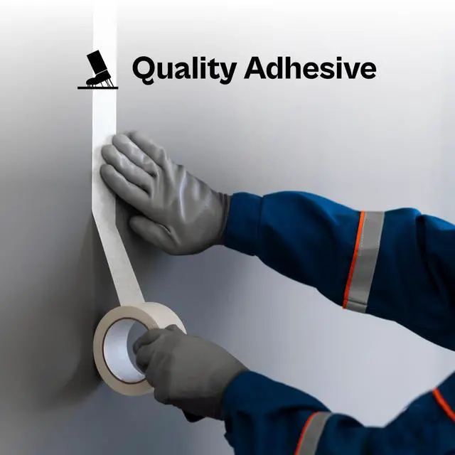 Alt view image 5 of 7 - PSBM Black Strapping Tape, 192 Rolls 2.8 Mil 3/8 Inch 60 Yards Per Roll, Synthetic Rubber & Resin Adhesive Tape for Bundling, Reinforcing, Palletizing & Securing