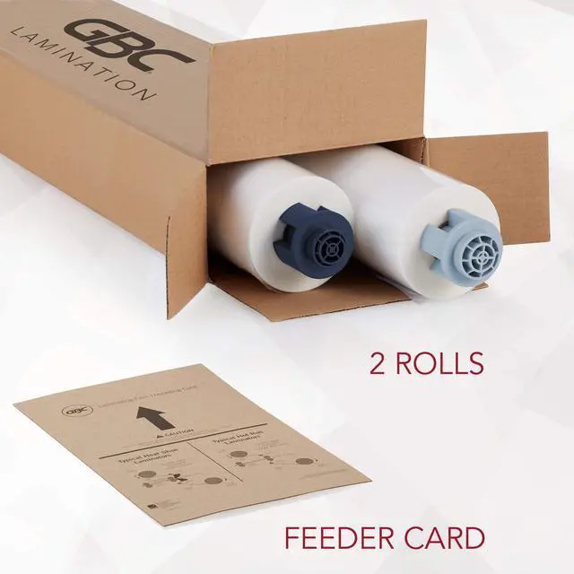 Alt view image 3 of 6 - Laminating Film, Rolls, Pinnacle 27 EZLoad, NAP I, 1.5 mil, 25" x 500', Blue Caps, 2 Pack (3748201EZ)