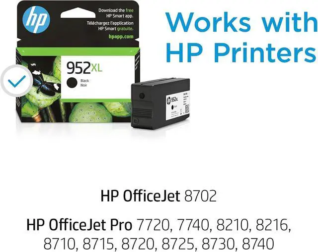 Alt view image 2 of 7 - 952XL Blk/952 CMY Original Ink Bundle for OfficeJet Pro 77208740 Series