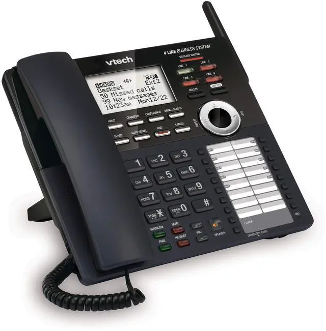 Main image of AM18247 Extension Deskset for AM18447 Small Business System, Black