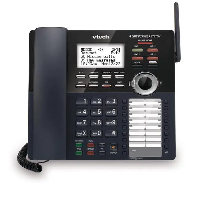 Alt view image 2 of 3 - AM18247 Extension Deskset for AM18447 Small Business System, Black