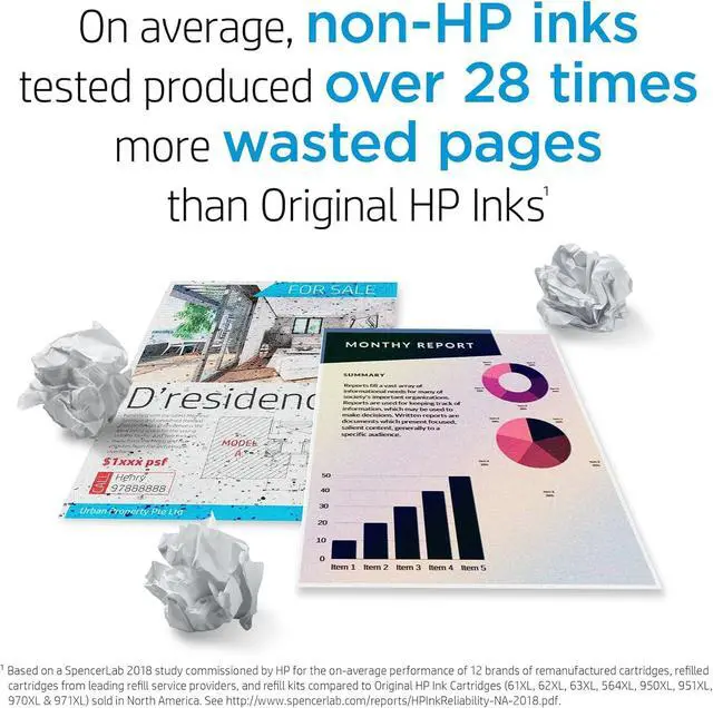 Alt view image 6 of 7 - 952XL Blk/952 CMY Original Ink Bundle for OfficeJet Pro 77208740 Series