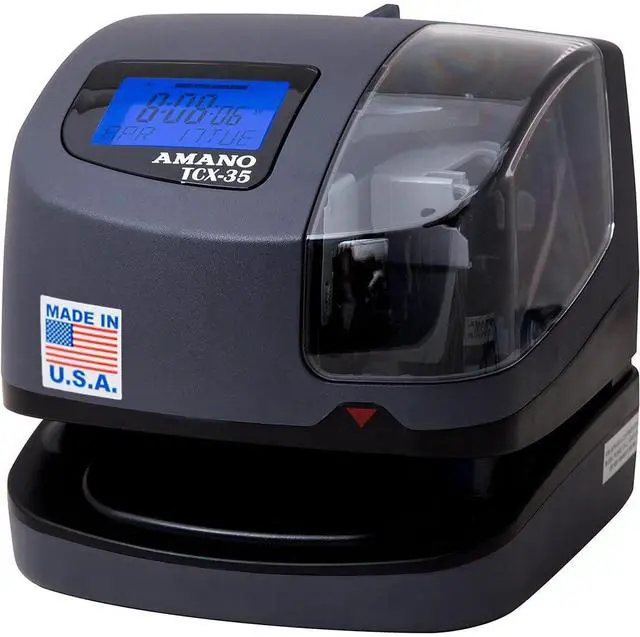 Main image of TCX-35 Time Clock for Employees, Electronic Punch Clock for Small Business, Made in USA (Individual Unit)