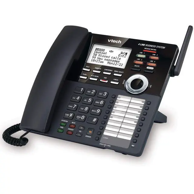 Alt view image 3 of 3 - AM18247 Extension Deskset for AM18447 Small Business System, Black