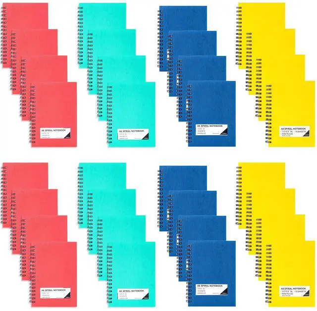 Main image of Small Spiral Notebooks 4x6,Wide Ruled Mini Journal,60 pack | 4 Color 234 Sheets/468 Pages, Small Pocket Notebooks for School Work Notes, ideal for journals, meeting notes, travel