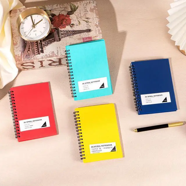 Alt view image 2 of 7 - Small Spiral Notebooks 4x6,Wide Ruled Mini Journal,60 pack | 4 Color 234 Sheets/468 Pages, Small Pocket Notebooks for School Work Notes, ideal for journals, meeting notes, travel