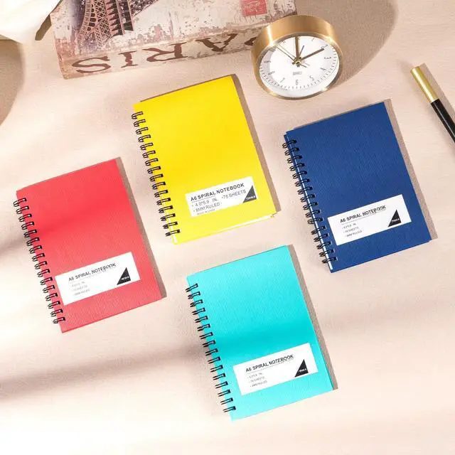 Alt view image 7 of 7 - Small Spiral Notebooks 4x6,Wide Ruled Mini Journal,60 pack | 4 Color 234 Sheets/468 Pages, Small Pocket Notebooks for School Work Notes, ideal for journals, meeting notes, travel