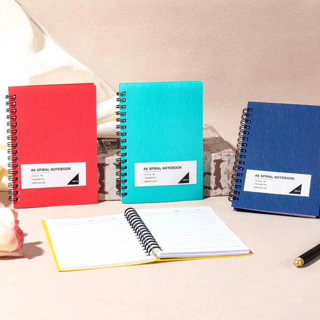 Alt view image 6 of 7 - Small Spiral Notebooks 4x6,Wide Ruled Mini Journal,60 pack | 4 Color 234 Sheets/468 Pages, Small Pocket Notebooks for School Work Notes, ideal for journals, meeting notes, travel