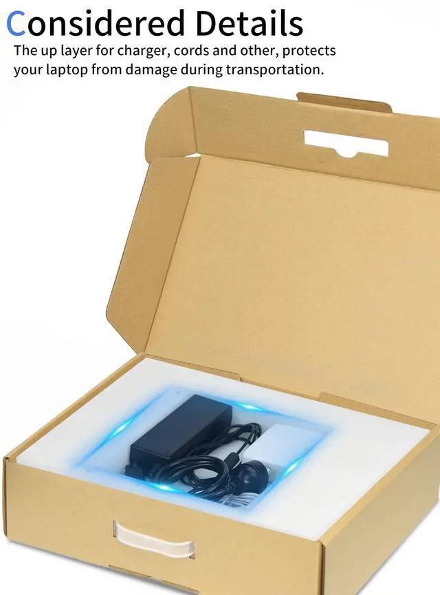 Alt view image 5 of 7 - 5-Pack Laptop Box with Protection Foam, Handmade Laptop Sleevess, Cardboard Laptop Shipping Box, Secure Mailer Box for up to 17.3 Inches Notebook Computer