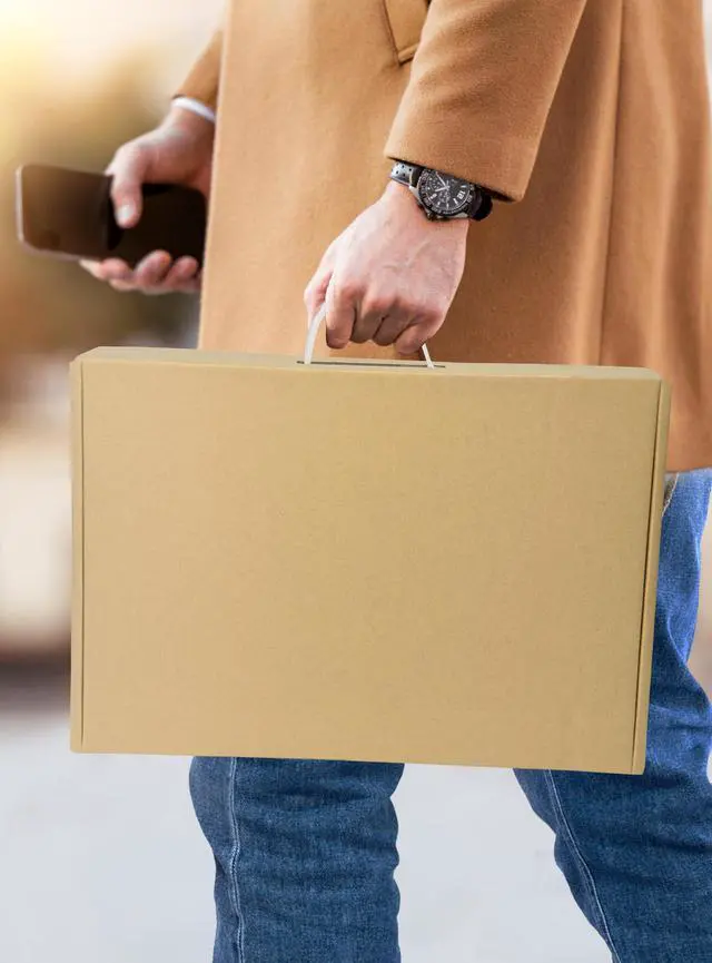 Alt view image 7 of 7 - 5-Pack Laptop Box with Protection Foam, Handmade Laptop Sleevess, Cardboard Laptop Shipping Box, Secure Mailer Box for up to 17.3 Inches Notebook Computer