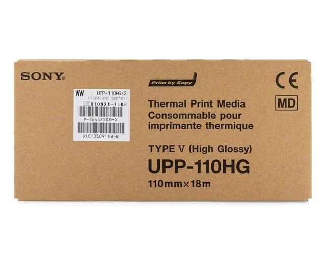 Alt view image 2 of 7 - UPP-110HG Thermal Print Media Video Imaging Paper 1box (10 Rolls)