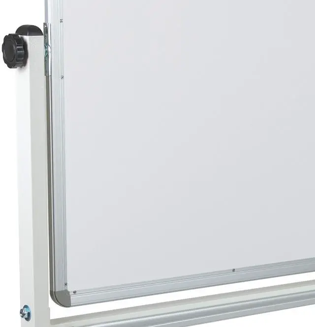 Alt view image 6 of 7 - 53" W x 62.5" H Double-Sided Mobile White Board with Pen Tray