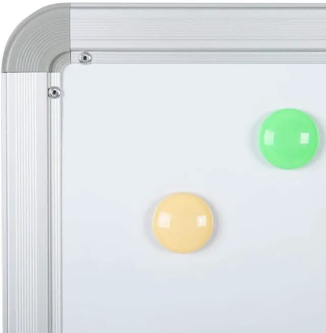 Alt view image 7 of 7 - 53" W x 62.5" H Double-Sided Mobile White Board with Pen Tray