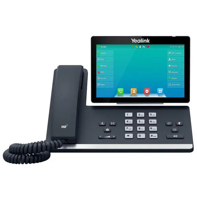 Alt view image 2 of 2 - T57W IP Phone, 16 VoIP Accounts. 7-Inch Adjustable Color Touch Screen. USB 2.0, 802.11ac Wi-Fi, Dual-Port Gigabit Ethernet, 802.3af PoE, Power Adapter Not Included (SIP-T57W)