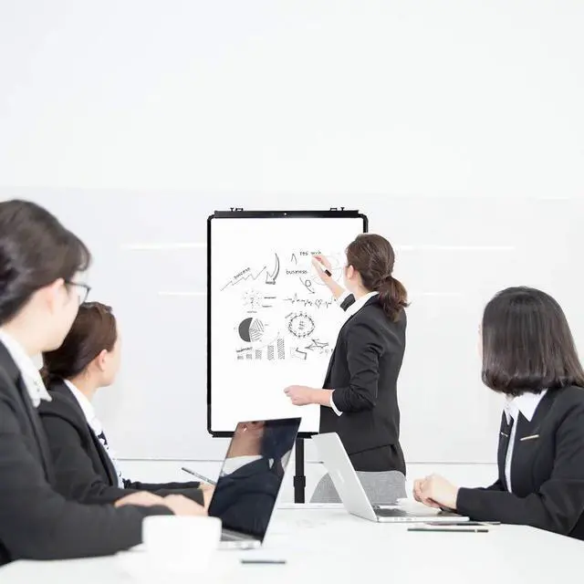 Alt view image 6 of 6 - ECO Magnetic Mobile Whiteboard/Flipchart Easel, Black, 28 X 40 Inches