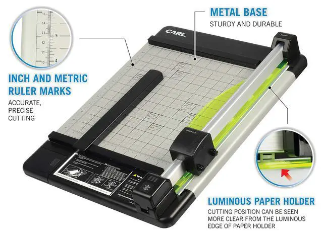 Alt view image 3 of 7 - Manufacturing 12210 Heavy-Duty Trimmer 12-Inch 36 Sht Cap. 14-Inch x12-1/4-Inch x3/4-Inch GY