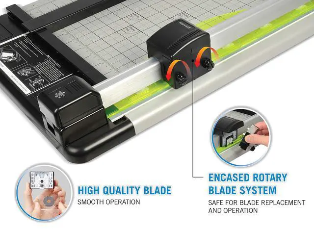 Alt view image 4 of 7 - Manufacturing 12210 Heavy-Duty Trimmer 12-Inch 36 Sht Cap. 14-Inch x12-1/4-Inch x3/4-Inch GY