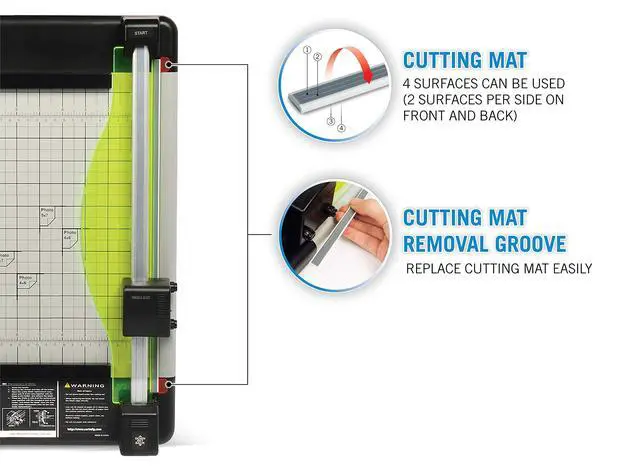 Alt view image 6 of 7 - Manufacturing 12210 Heavy-Duty Trimmer 12-Inch 36 Sht Cap. 14-Inch x12-1/4-Inch x3/4-Inch GY