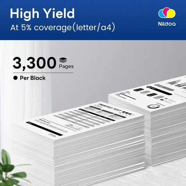 Alt view image 3 of 7 - TN760 TN-760 Toner Cartridge High Yield Black Replacement for Brother TN760 TN-760 MFCL2750DW HLL2390DW MFCL2710DW HL-L2350DW Printer Ink 4 Pack