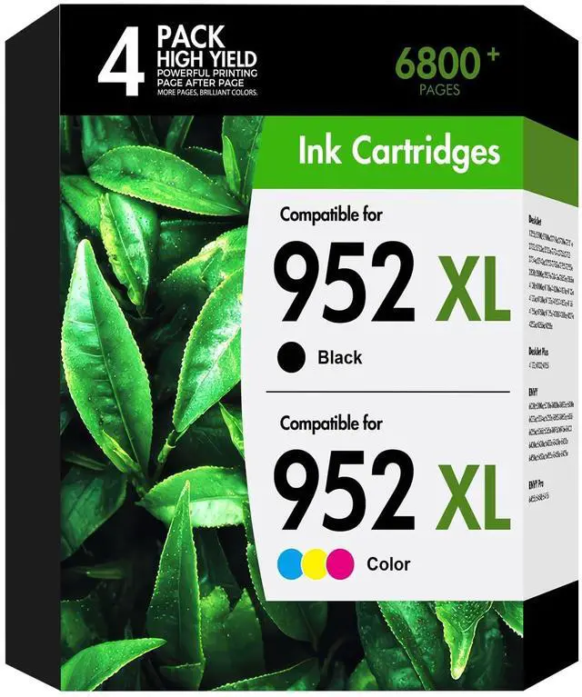 Main image of 952 952XL Printer Ink Cartridges Combo Pack for HP 952 XL 4-Pack | Compatible for HP952 HP952XL Ink Cartridges Work for HP OfficeJet Pro 8710 7740 8715 8210 8720 8703 8702 Printers