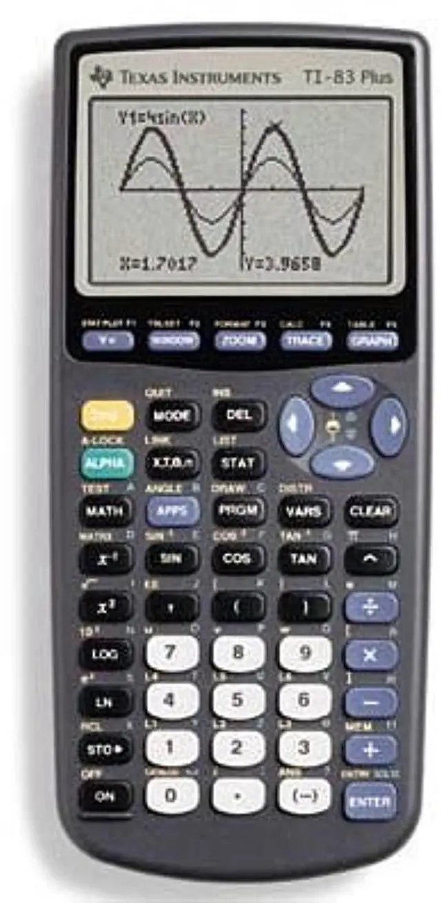 Main image of Texas Instrument TI83PLUS TI-83PLUS Programmable Graphing Calculator44; 10-Digit LCD