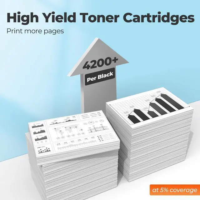 Alt view image 3 of 7 - 138X Black Toner Cartridge MFP 3101fdw 3001dw High Yield Compatible for HP 138X Black Laser Jet Toner Cartridge with Chip for Laser Jet Pro MFP 3101fdw 3001dw MFP 3101sdw 3001fdw Printer W1380X HP138A