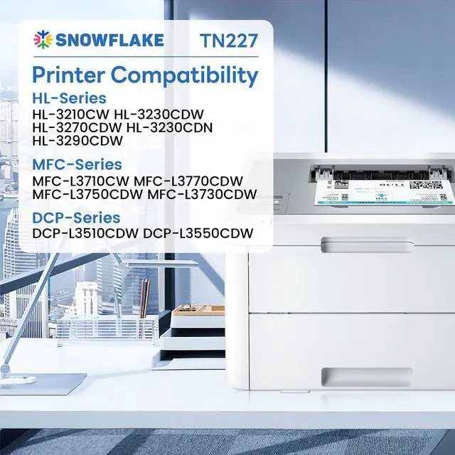 Alt view image 2 of 6 - TN227 TN-227BK/C/M/Y High Yield Toner Cartridge 4 Pack Compatible TN 227 TN-227 Toner Replacement for Brother TN-227 TN227 TN-227BK/C/M/Y MFC-L3770CDW MFC-L3710CW Printer Toner