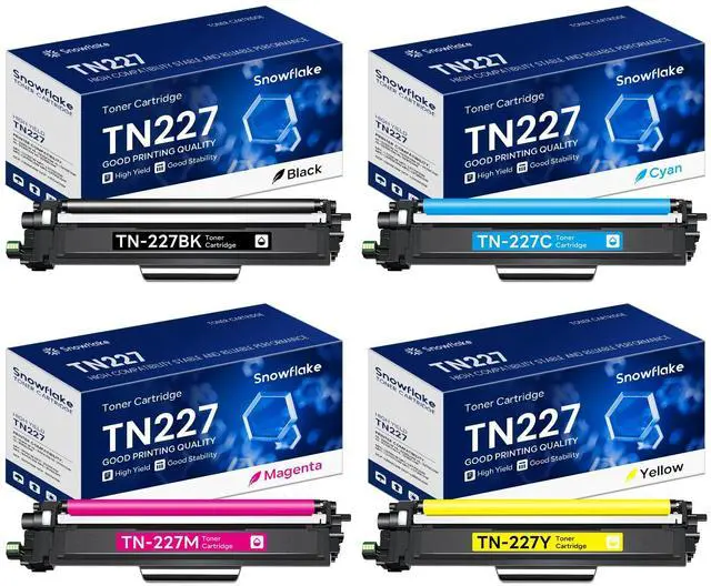 Main image of TN227 TN-227BK/C/M/Y High Yield Toner Cartridge 4 Pack Compatible TN 227 TN-227 Toner Replacement for Brother TN-227 TN227 TN-227BK/C/M/Y MFC-L3770CDW MFC-L3710CW Printer Toner