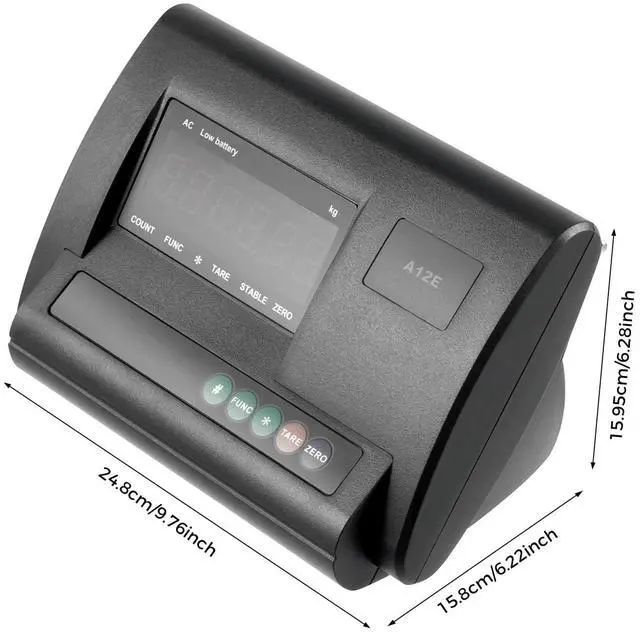 Alt view image 3 of 7 - High Precision Weight Indicator 1/30,000 Readability, 17,637LBS Capacity Industrial Scale Display with LED, Waterproof Stainless Steel Junction Box & 4 Load Cells for Platform Scales