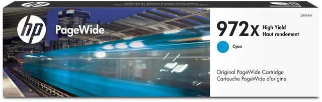 Main image of 972X PageWide High Yield Cyan Ink Cartridge| Works with Pro 452, 477, 552dw, 577 Series | L0R98AN