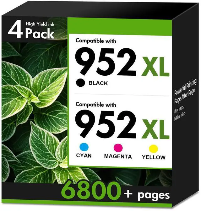 Main image of 952XL 952 XL 8710 Ink Cartridges Black and Color Combo Pack for HP Printers | Replacement for HP952XL/952XL Ink for HP OfficeJet Pro 8710 7740 8720 8715 8210 8725 8730 8702 8732M 8736 Printer 4 Pack