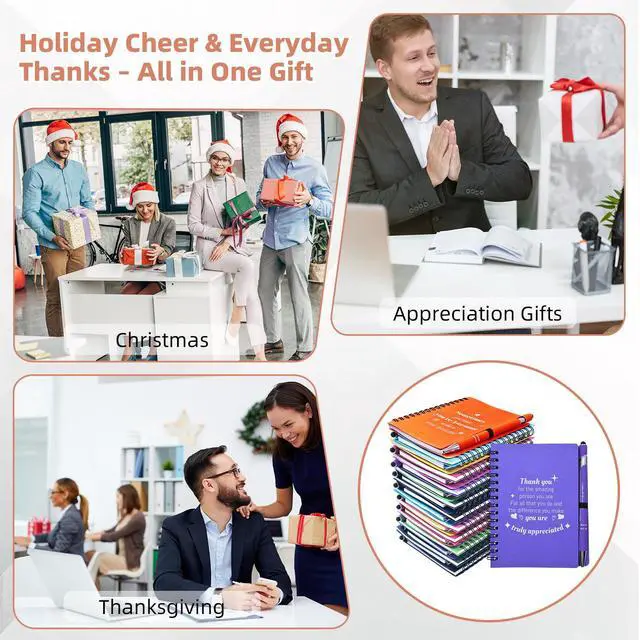 Alt view image 7 of 7 - 400 Pcs/200 Sets Employee Appreciation Gifts Bulk, Inspirational Notebooks with Motivational Pens for Staff, Thank You Gifts for Coworkers, Teachers,Team,Nurse, DSP, Office, School, Christmas