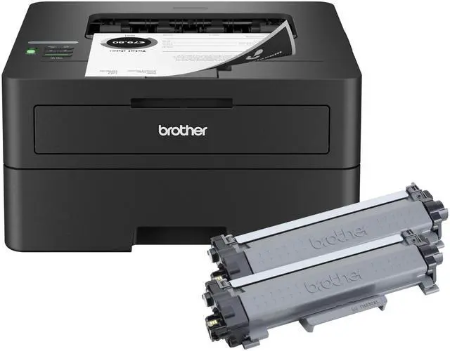 Main image of HL-L2460DWW XL Wireless Compact Monochrome Printer with Duplex Copy & Scan, Fax, Black & White | Up to 4,200 Pages of Toner Included(1), Works with Alexa