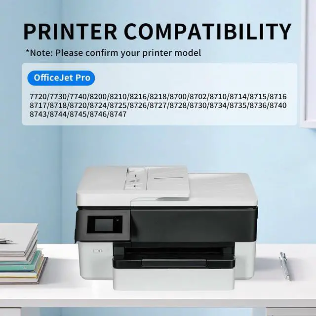 Alt view image 2 of 7 - 952XL Pack (4-Pack,BK,CMY) Replacement for HP 952XL Ink Cartridges Combo Pack HP Ink 952XL Black and 952 Color Combo Pack for hp printers OfficeJet 8702 Pro 8710, 7740, 8720, 8725, 8210, 8740,8715