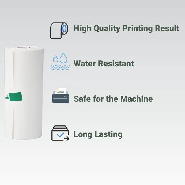 Alt view image 3 of 7 - 10 Rolls - Premium UPP-110HG For Mitsubishi High Gloss Ultrasound Therma Film Paper Waterproof Medical Print Media for Ultrasound Systems Thermal Paper, 110mm x 20m