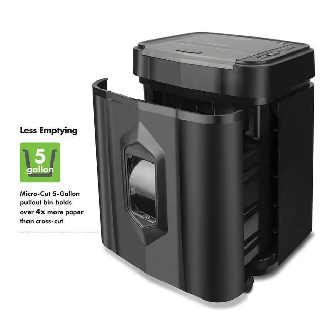 Alt view image 5 of 6 - Professional Grade AU125MA 120-Sheet Auto Feed High-Security Micro-Cut Paper Shredder/60 Minutes/Security Level P-5