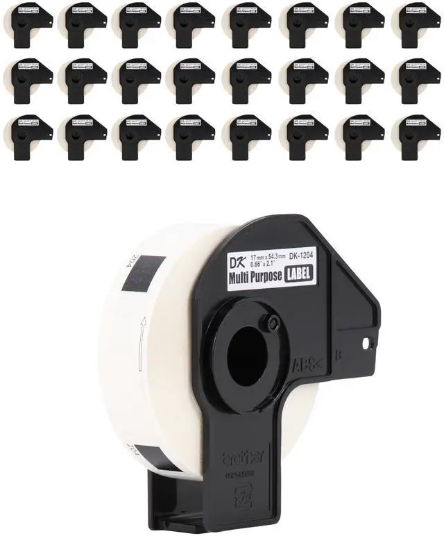 Main image of Genuine DK-120424PK Multipurpose Paper Labels, Die-Cut 0.66" x 2.1", Engineered for Excellence, 400 Labels Per Roll, 24 Rolls per Box, White, for use with Select QL Label Printers