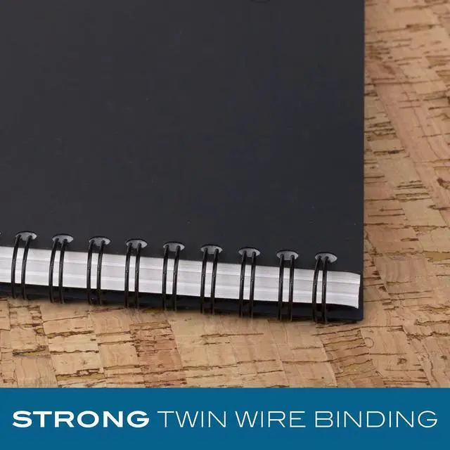 Alt view image 4 of 5 - Limited Business Notebook with QuickNotes, Legal Ruled Paper, 5" x 8", 80 Sheets, Flexible Soft Touch Cover, Wirebound, Gray (06096) (Pack of 12)