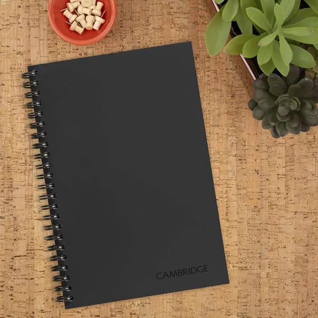 Alt view image 2 of 5 - Limited Business Notebook with QuickNotes, Legal Ruled Paper, 5" x 8", 80 Sheets, Flexible Soft Touch Cover, Wirebound, Gray (06096) (Pack of 12)