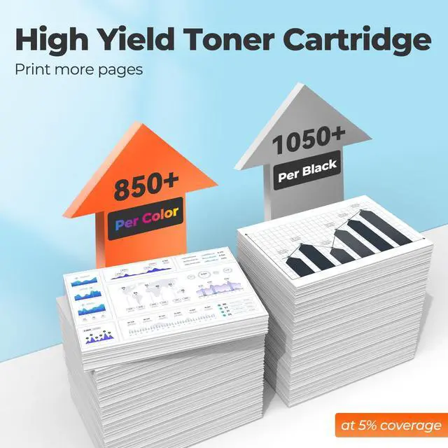 Alt view image 3 of 7 - 215A Toner Cartridges M183fw for HP 215A toner cartridges 4 pack, M183fw M182 M155 toner cartridges, HP215A Toner 215 for HP Color Laser Jet Pro MFP M183fw M183fdw M182 M182n M182nw M155 M155a M155dw