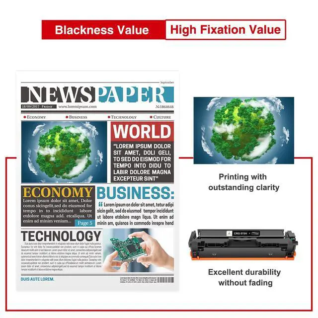 Alt view image 5 of 6 - 075H Toner Cartridge Set 075 for Canon 075H MF663Cdw MF665Cdw LBP646Cdw | Compatible for Canon Color ImageCLASS MF663Cdw MF665Cdw LBP646Cdw MF662CDW LBP647Cdw MF660c LBP640c Printer Ink High Capacity