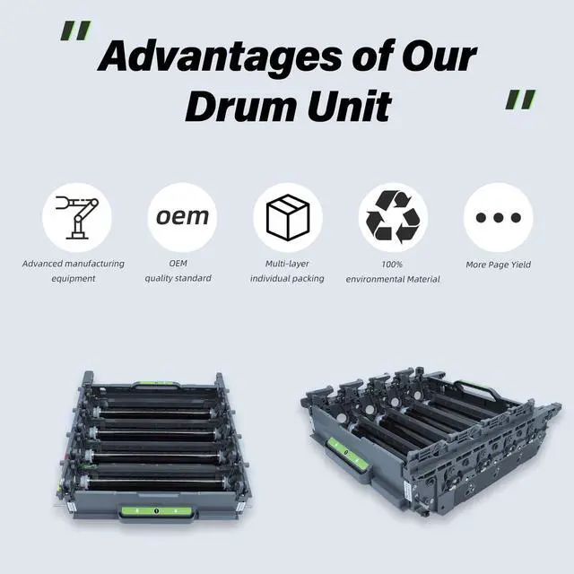Alt view image 5 of 6 - Drum Unit Replacement for DR431CL, Compatible with Brother Printer HL-L8260CDW HL-L8360CDW HL-L8360CDWT HL-L8360CDWMT MFC-L8610CDW MFC-L8900CDW, 30000 Page Yield, Replace# DR-431CL ()