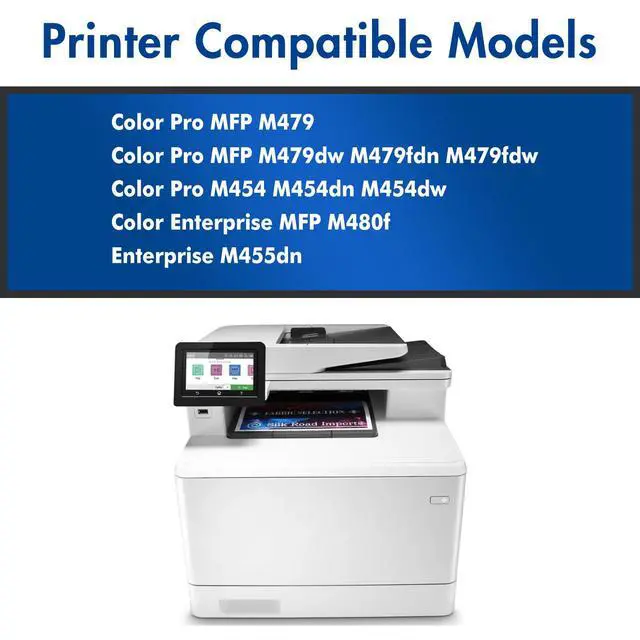 Alt view image 2 of 6 - 414X High Yield Toner Cartridges 4 Pack for HP 414A MFP M479fdw with Chip | Compatible for HP 414X W2020X W2020A for Color LaserJet Pro MFP M479fdn M454dw M454dn M454 Printer Black Cyan Yellow Magenta