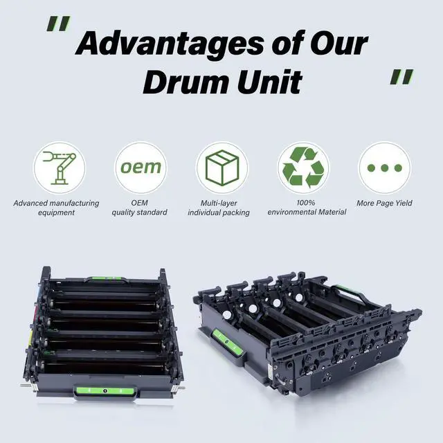 Alt view image 5 of 6 - Drum Unit Replacement for DR310CL Compatible with Brother Printer HL-4150CDN HL-4570CDW HL-4570CDWT MFC-9460CDN MFC-9560CDW MFC-9970CDW, 25000 Page Yield, Replace for DR-310CL ()
