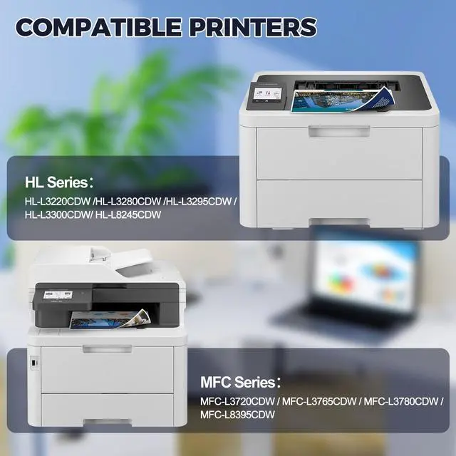 Alt view image 2 of 7 - TN229XL Toner Cartridges 5 Pack (12900 Pages) Compatible with HL-L3280CDW MFC-L3780CDW for Brother TN229XL TN229 Toner Work with HL-L3220CDW L3295CDW L3300CDW L8245CDW MFC-L3720CDW L3765CDW L8395CDW