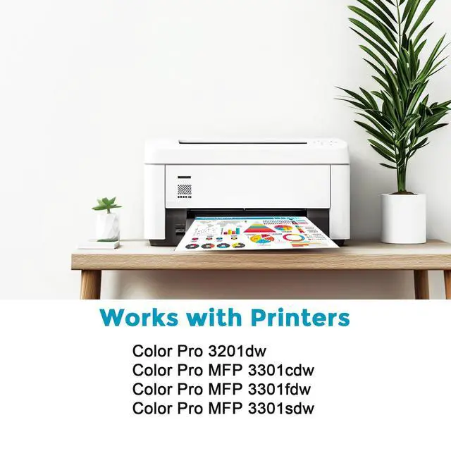Alt view image 2 of 7 - 218A Toner Cartridges Combo Pack Compatible Replacement for HP 218A for Color Laserjet Pro 3201dw MFP 3301fdw 3301cdw 3301sdw 3201 dw 3301 fdw cdw sdw Printer W2180A (Black Cyan Magenta Yellow 4-Pack)